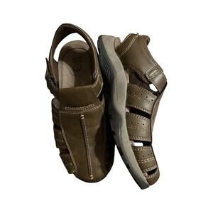 Earth Spirit Sandals Shoes Mens 11 Brown Gelron Cushion Fisherman Slip On Casual